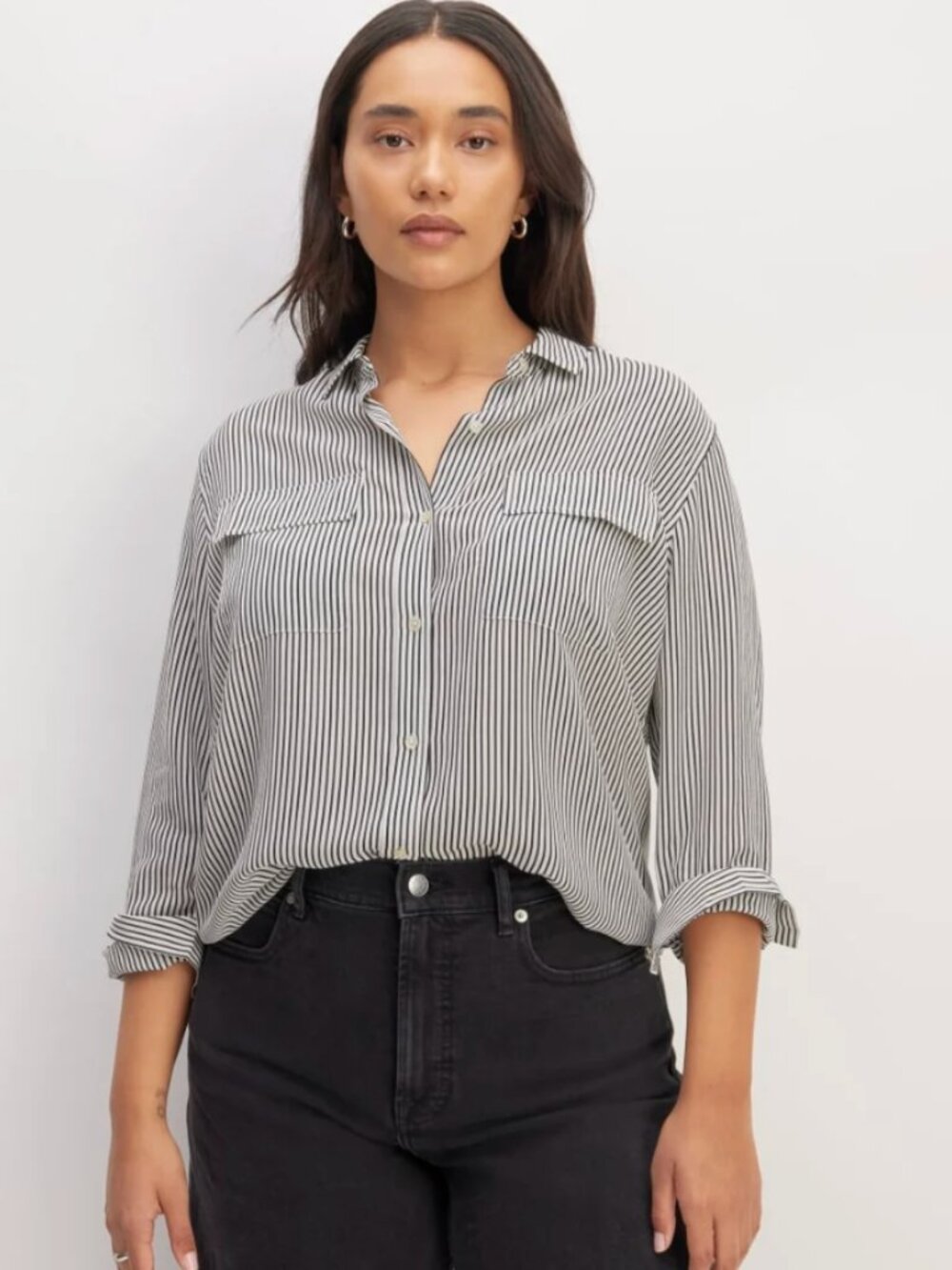 Everlane Silk Utility Shirt